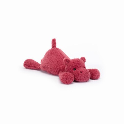 Jellycat Splootie Hippo UK | 95378PQIH